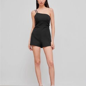 Cider one shoulder romper NWT